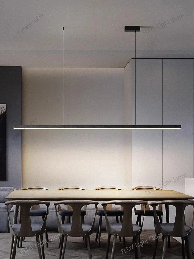 Nordic Modern Simple LED Hanging Lamp for Restaurant Office Long Bar Kitchen - Contemporary Lighting Design