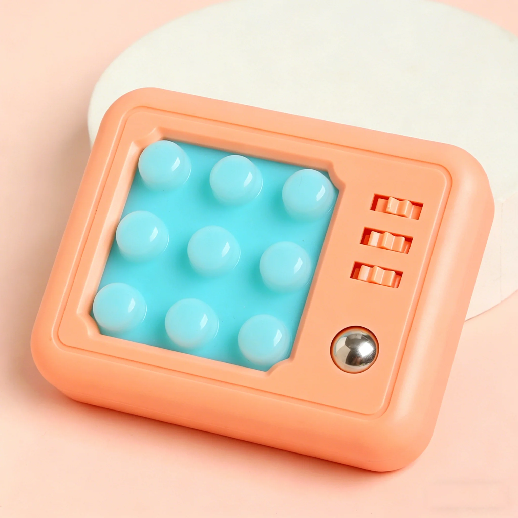 Tragbares Bubble Pop Fidget Pad Stressabbau-Tool Handliches Dekompressionsspielzeug – Detail 4