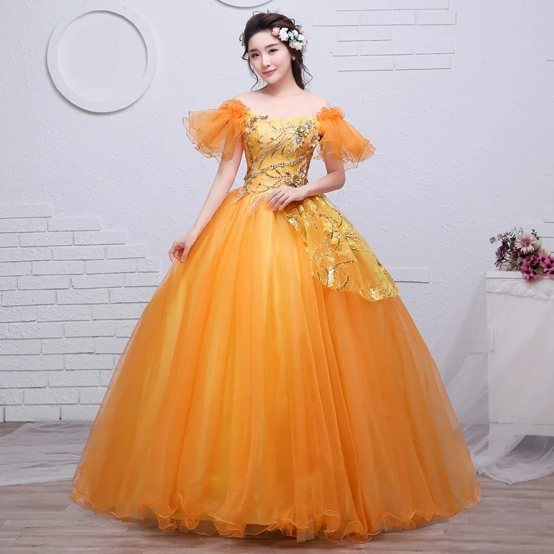 

New One Shoulder Wedding Dress, Stage Performance Dress, Colorful Yarn Solo Performance Stage,Student Art Exam Big Pendant Skirt