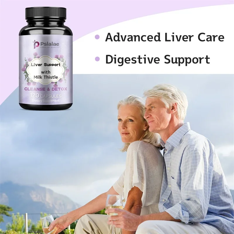 Liver Cleanse Detox & Repair Formula - Herbal Liver Support Supplement with Milk Thistle, Dandelion Root, Turmeric