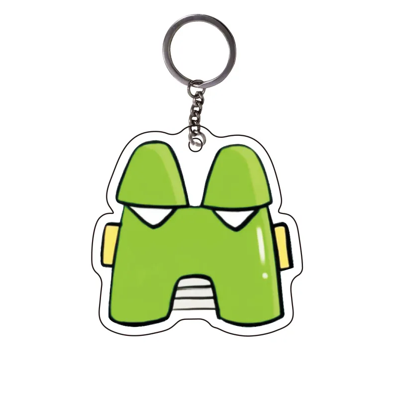 Cute Animal 26 Letter Custom-Acrylic Keychain Fun Charms Creative English DIY Backpack Accessorie Birthday Gift for Girl Boy Toy