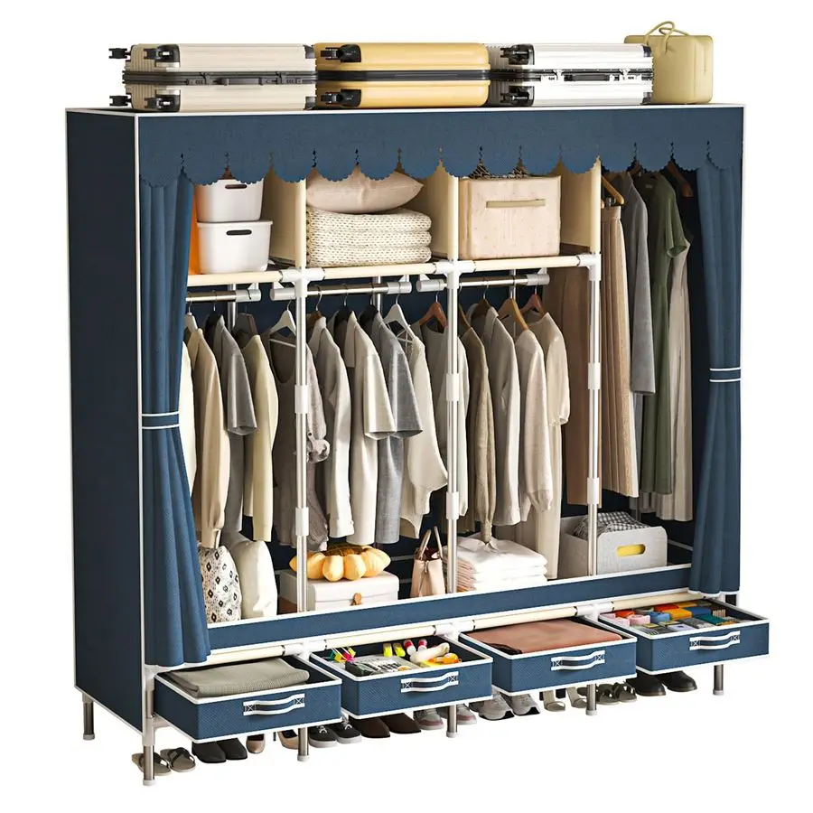 Wardrobe With 4 Dra…