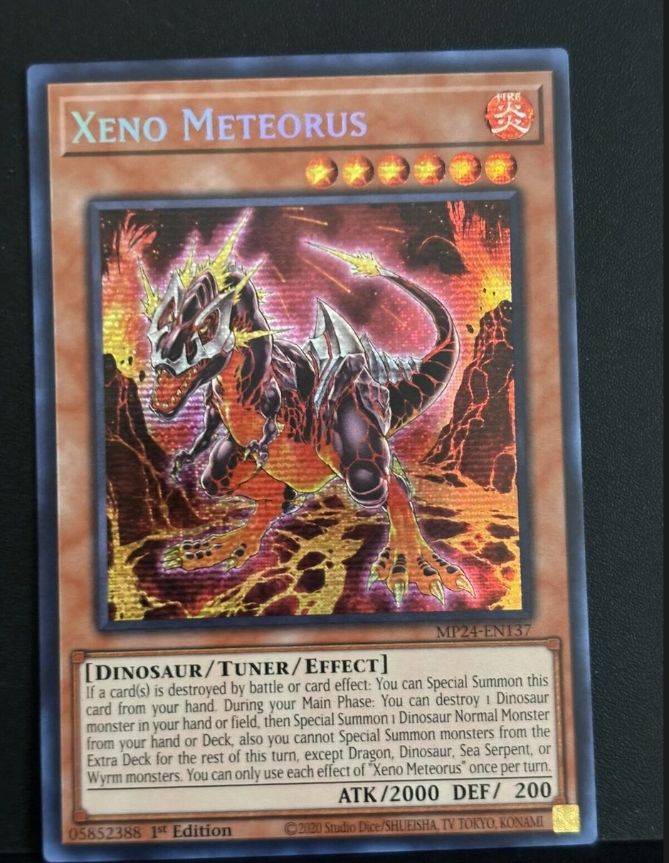 

Yugioh KONAMI Duel Monsters TCG MP24-EN137 Xeno Meteorus Secret Rare English 1st Edition Collection Mint Card