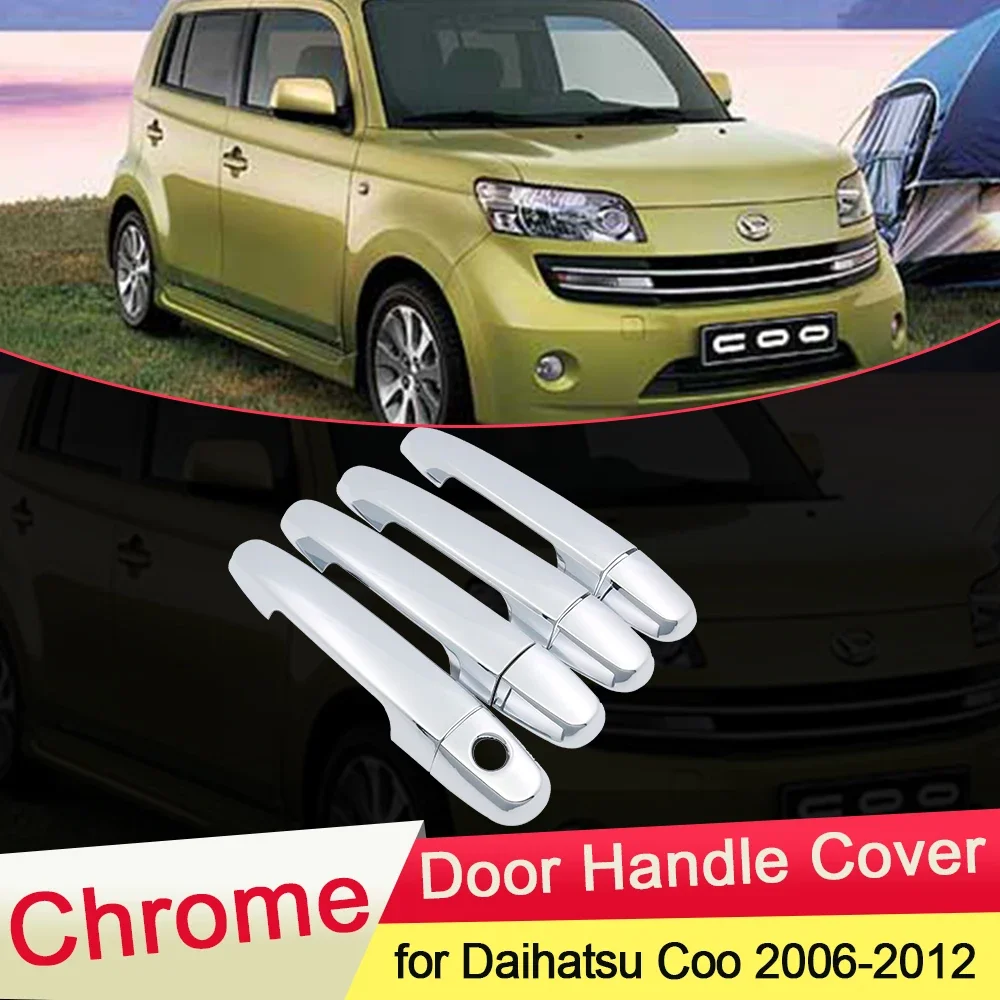 

for Daihatsu Coo Materia 2006 2007 2008 2009 2010 2011 2012 Chrome Door Handle Cover Trim Set Cap Car Catch Styling Accessories