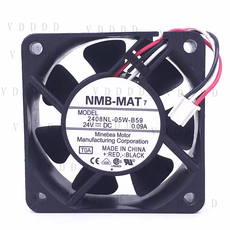 

LL FOR 1PCS NMB 2408NL-05W-B59 DC24V 0.09A 6CM 3-wire inverter fan 6020