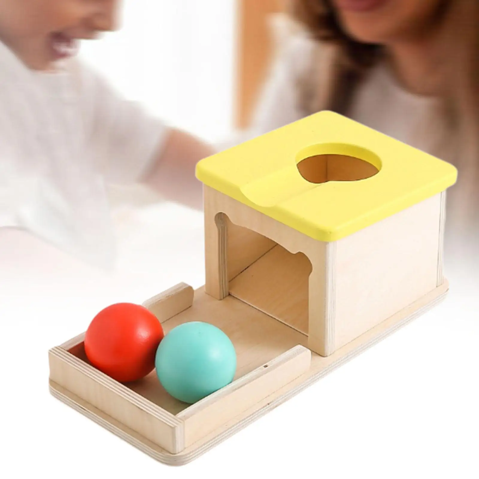 Boîte de permanence d'objets, jeu d'activité, Coordination œil-main colorée avec balles pour enfants garçons filles, cadeau pour nourrissons de 1 an