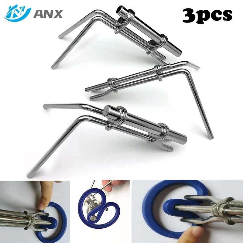 ANX 3pcs/Set Hydraulic Cylinder Piston Rod Seal U-Shaped Cup Installation Tool Kit Universal J05321  Automotive Tools Hand Tool