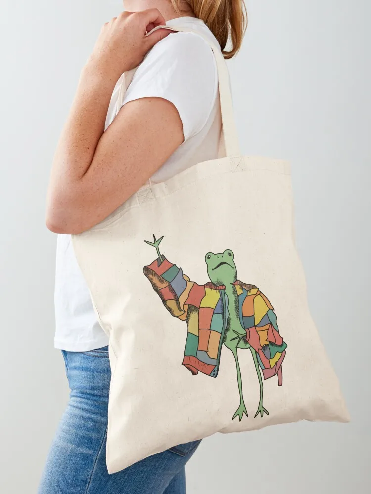

Silly little frog Tote Bag handbag woman shopping bag Fabric bag Candy bags