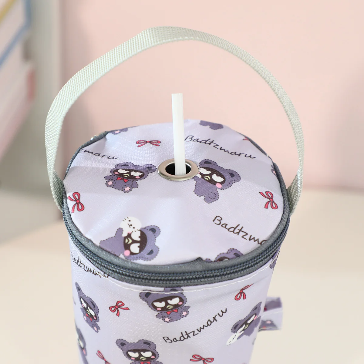 Cute Kuromi Handheld Bag Portable Milk Tea Tote Bag Heat Preservation Bag Eco-friendly Handbag Carrying Insulated Cup Cover Gift view 5