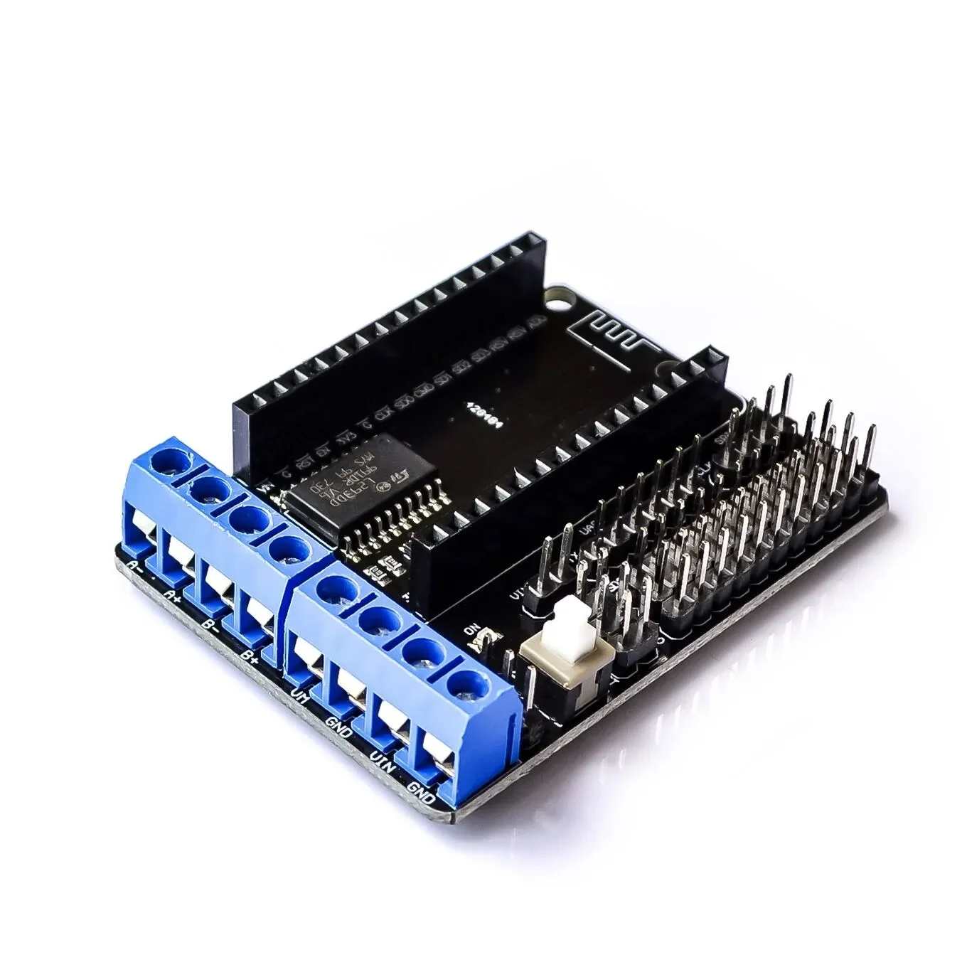 NodeMCU Motor Shield Board L293D for ESP-12E from ESP8266 esp 12E kit diy rc toy wifi rc smart car remote control