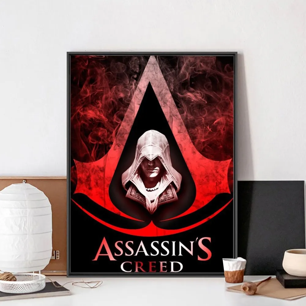 AC Poster E-Ezio Auditore Poster No Framed Poster Kraft Club Bar Paper Vintage Poster Wall Art Painting Bedroom Study Stickers