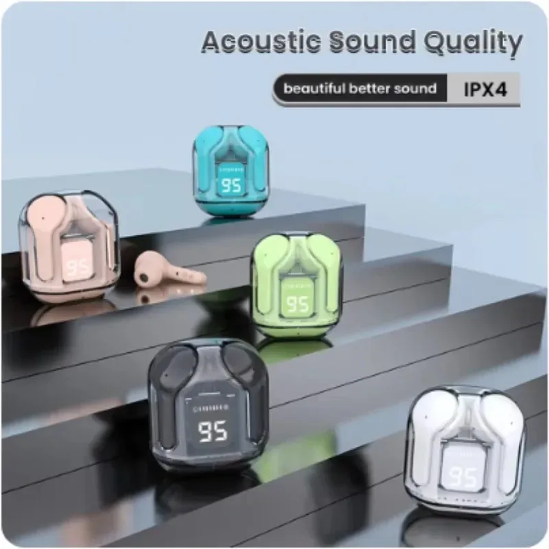 Original T2 Bluetooth Headphones TWS Transparent Wireless Bluetooth Headset HIFI Sound Quality Bluetooth 5.3 For Xiaomi Earbuds image 6