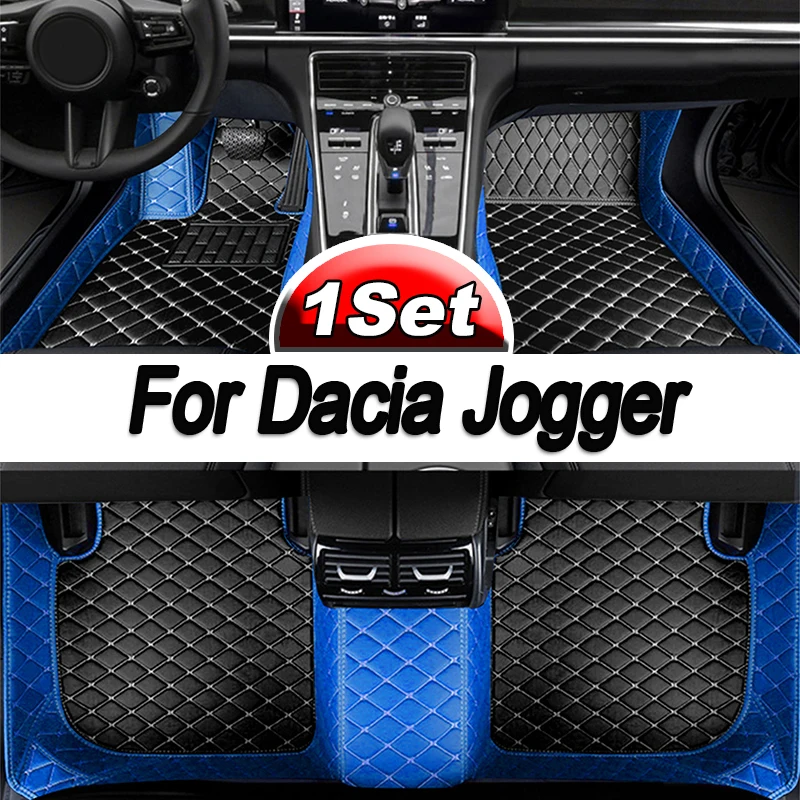 

For Dacia Jogger RJI 2021 2022 2023 Car Floor Mats Leather Mat Covers Floors Tapete De Carro Car Accessories Interior Tapestry