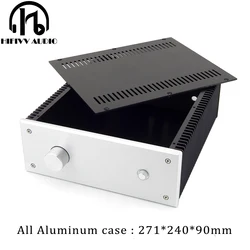 All Aluminum Case For HiFi Audio Amplifier Chassis Preamplifier PSU Professional Equipment Enclosure 271*240*90mm