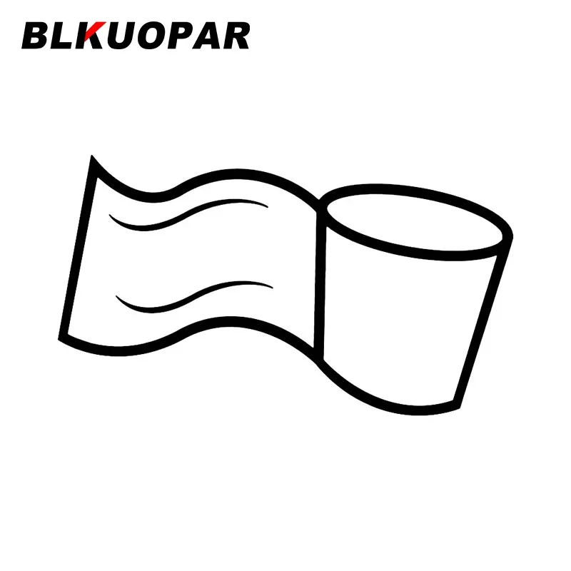 

BLKUOPAR Toilet Paper Car Sticker Scratch-Proof Die Cut Personality Decals Personality Fashionable Funny RV Car Accessories