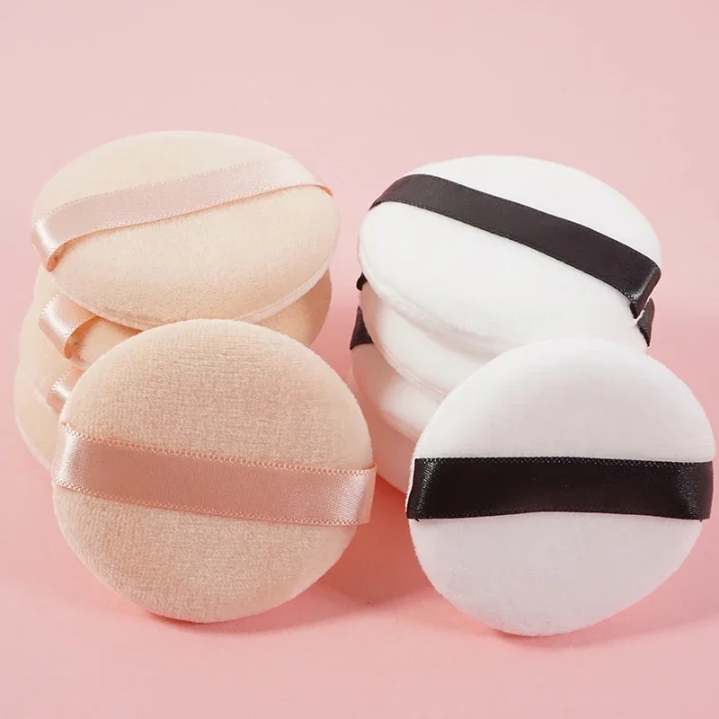 Portable Facial Powder Foundation Puff Soft Cosmetic Puff Foundation Sponge Beauty Tool Round Shape Makeup Puff Cosmetic Tools