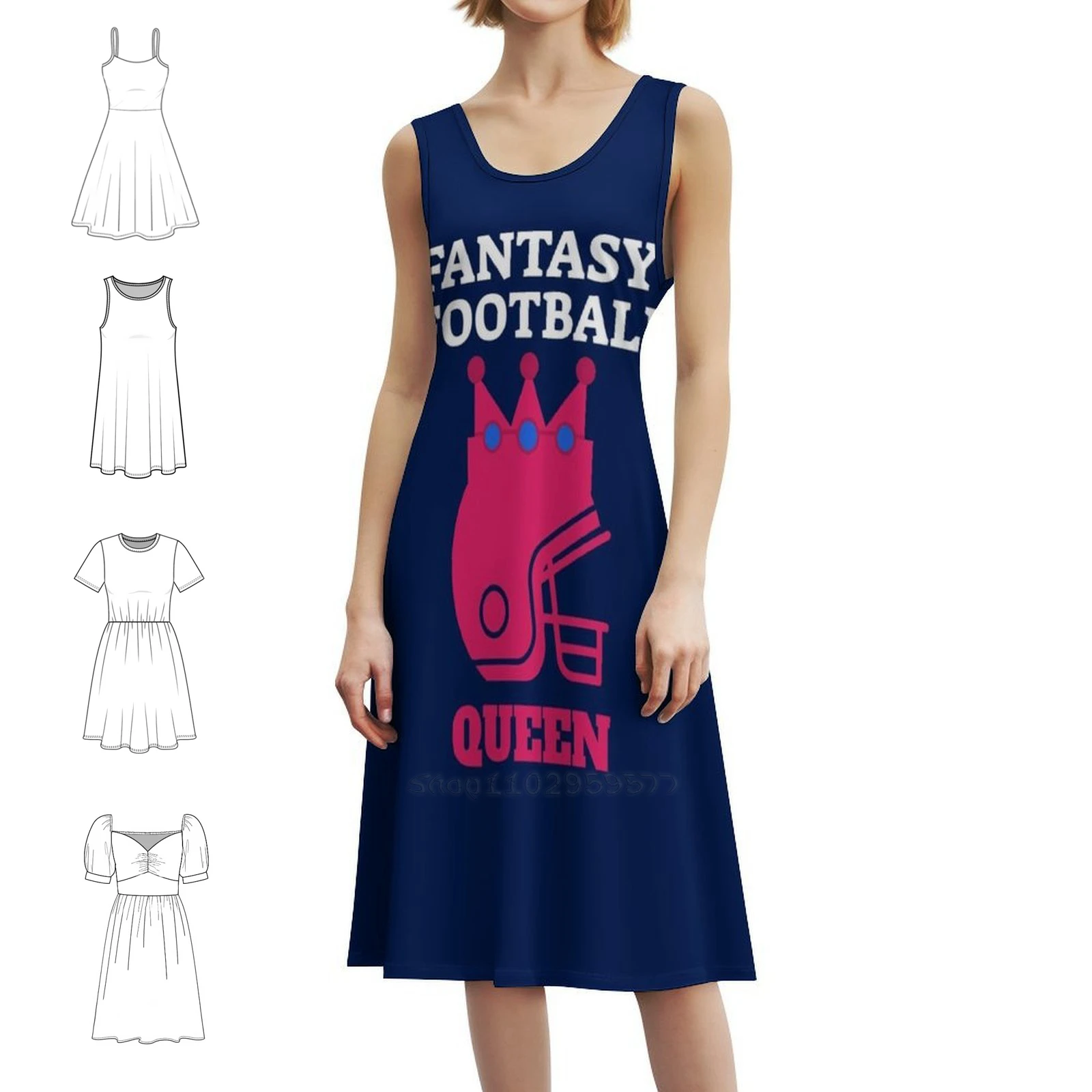 

Fantasy Football Queen Boho Chic Dress Elegant Fashion Beach Wedding Party Gown Fantasy Football Queen Fantasy Football Women's