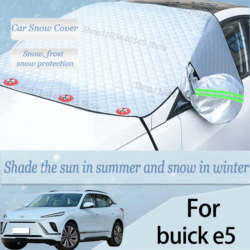 

For buick e5 car Snow Windscreen, Snow, Frost, Dust and UV Visor, Winter car clothing, thick magnetic