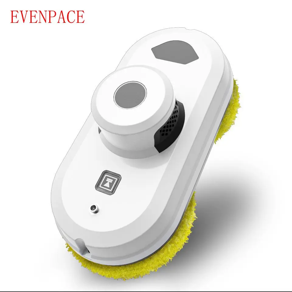 창문, 거울, 유리 표면용 자동 유리 청소기 창 진공 노란색 청소 패드