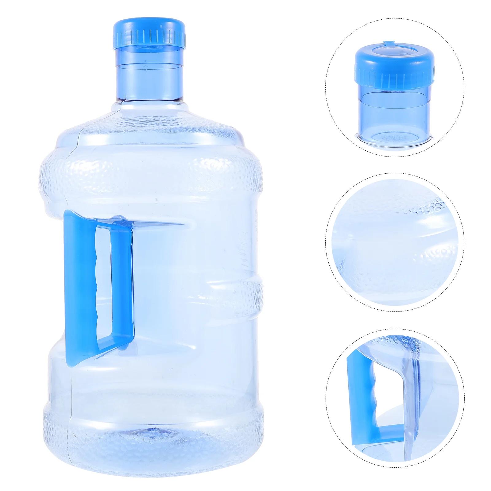 5 Liters Pure Bucket PC Material Screw Neck Handle Cap High Sealing Suitable Water Dispensers Storage Tub Mineral