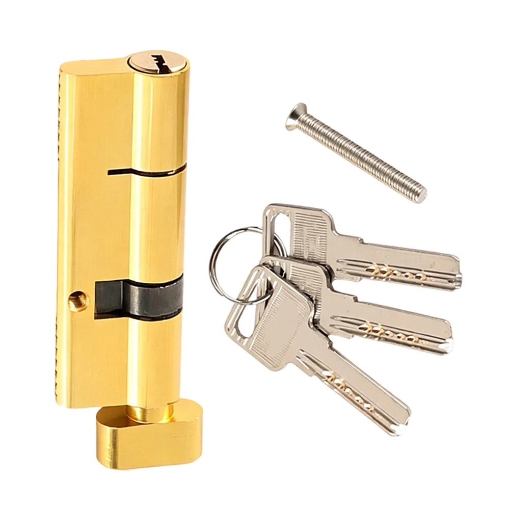 Enhanced Security Copper Cylinder Lock for Euro Profile Doors 90mm Length 30mm 60mm Eccentric Offset Brass Core