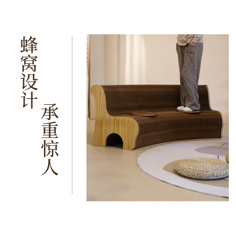 Multi-person sofa, shoe change stool, household telescopic folding bedside stool, creative multi-functional furniture