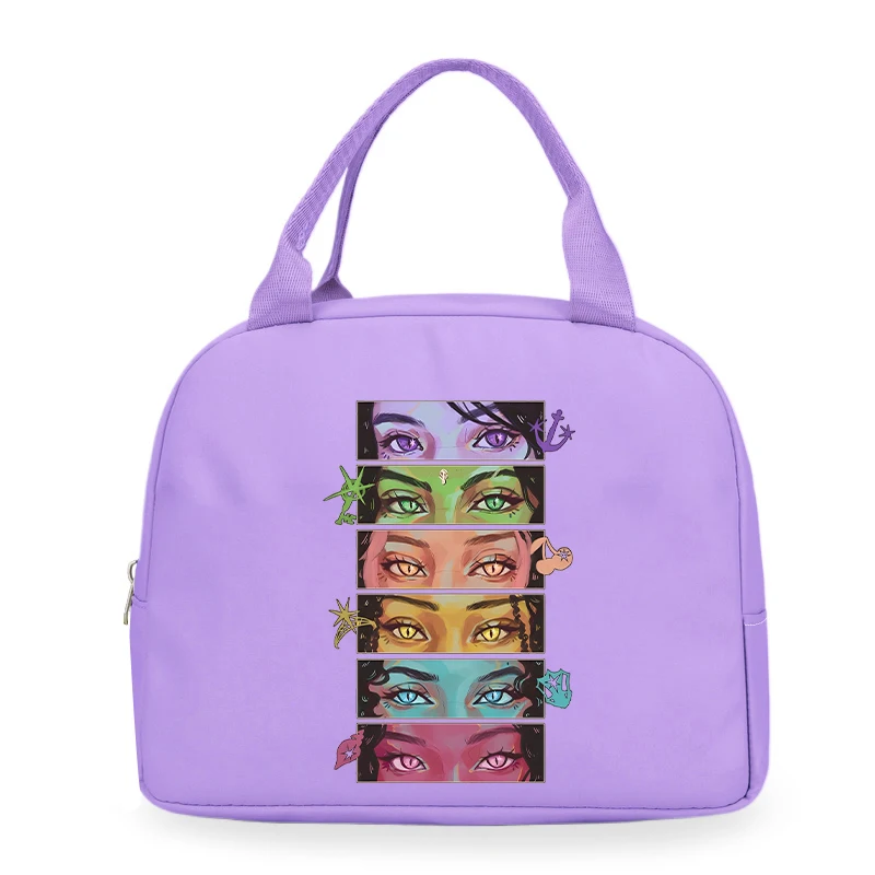 1Pc Katseye Portable Lunch Bag Women Men Portable Food Insulation Package Funny Korean Ulzzang Katseye Kid Lunch Bags