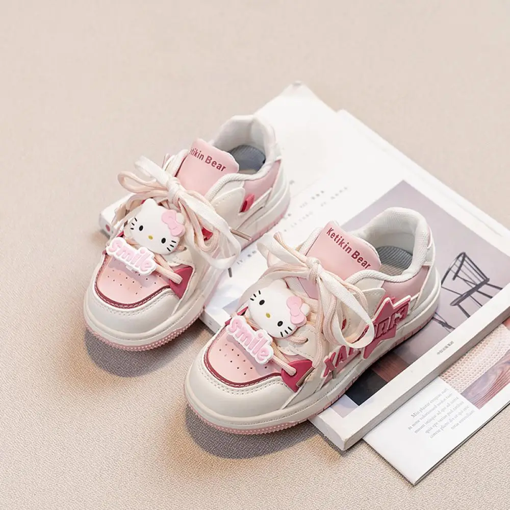 

Kawaii Hello Kitty My Melody Sanrio Girls Ins Casual Shoes Hot New Style Running Shoes Spring Autumn Kids Sneakers Sports Shoes