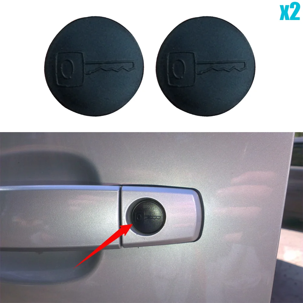 2Pcs For BMW 5 series E34 E39 E60 1987 1988 1989 1990 1991 - 2010 Car Door Tailgate Trunk Key Lock Cylinder Cap Plug Cover Clip