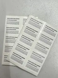 100pcs/lot batch universal mobile phone sealed label sticker 45mmX25mm white black