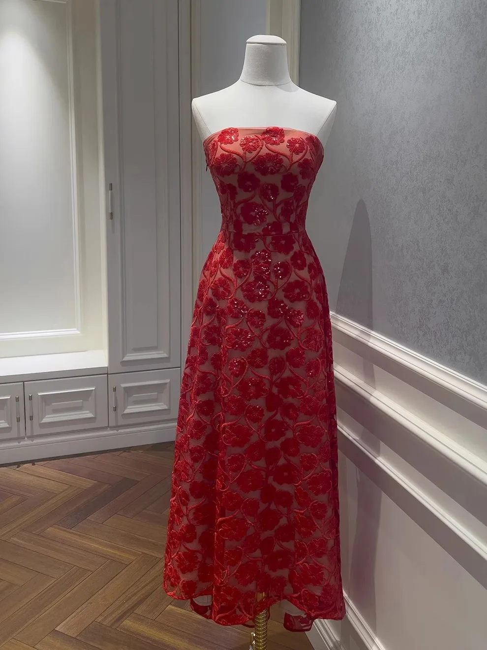 

Spring 2025 High-End Embroidered Sequin Wedding Dress Long Gown Formal Evening Gown Cocktail Dress Evening Gown