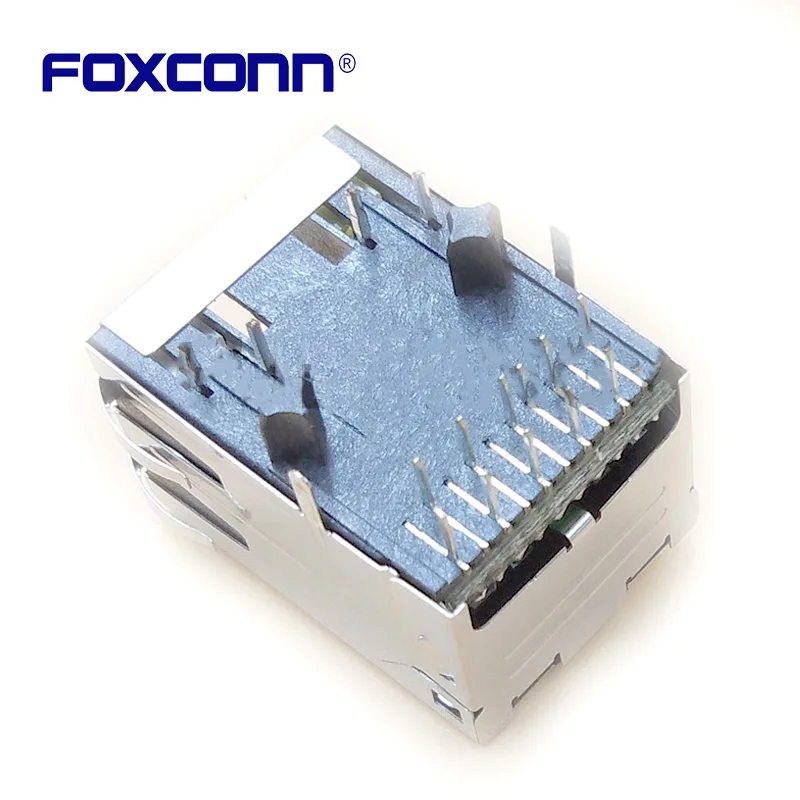 Foxconn JFM3801B-0LV3-4F RJ45With Lente En Lamp Ethernet Interface Matrices