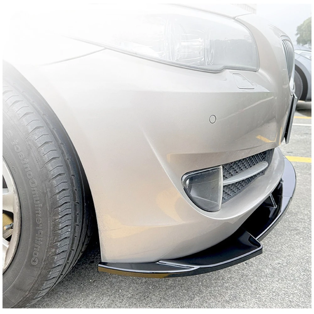 

For BMW 5 Series F10 F11 2011-2014 Pre-LCI Standard Bumper Front Lip Splitter Gloss Black Anti-Collision Exterior Accessories