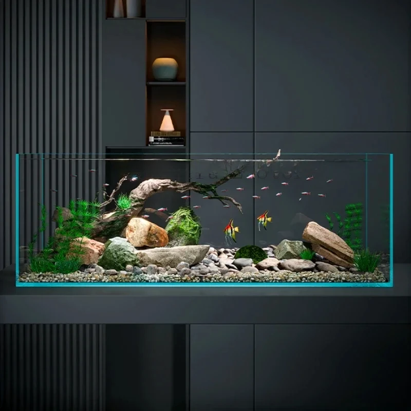 Big Terrarium Aquariums Fish Tank Living Room Home Landscaping Vivarium Aquariums Fish Tank Turtle Bowl Peceras Products