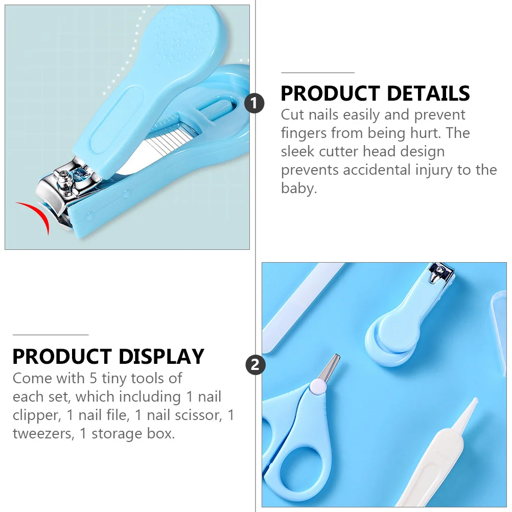 

2 комплекта, детский набор для ухода за ногтями, детские маникюрные ножницы, набор кусачек для ногтей, кусачки для педикюра, чехол для хранения, безопасный для малышей