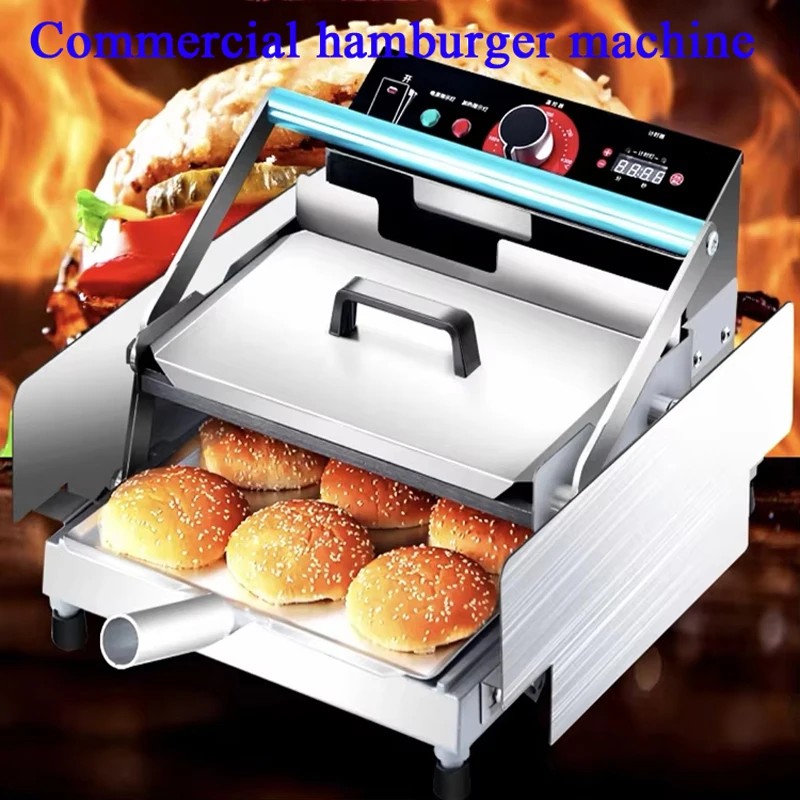 PBOBP Restaurant Equipment Hamburger Bun Toaster/ Toast Burger Bun Heater Warmer/ Hamburger Grill Machine