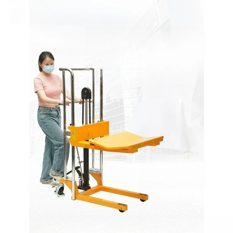 

Round material raising car roll film stacking car V-shaped plate roll material discharge rack