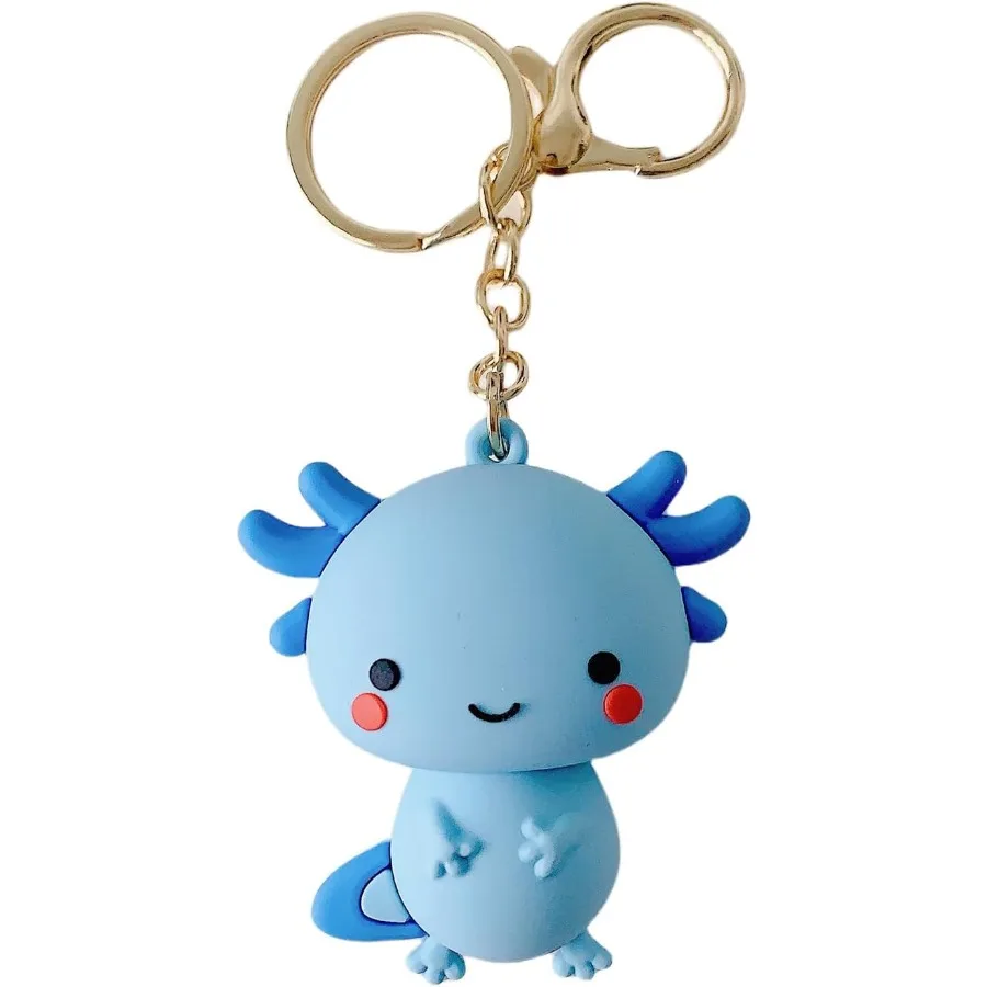 

POYAMUSE Cute Axolotl Keychain PVC Axolotl Keyring for Bags Backpacks Purse and Car Keys