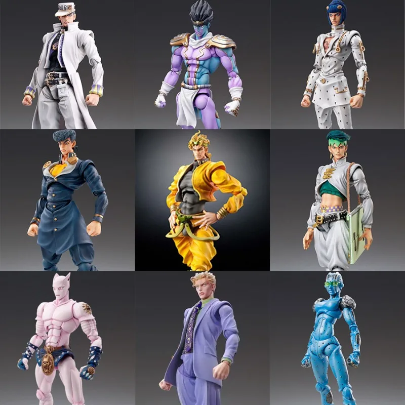 

В наличии: 100% Оригинальные аниме-фигурки по JoJo's Bizarre Adventure: Джотаро Куджо, Джолин Куджо, Кира Йошикаге (Stone Ocean)