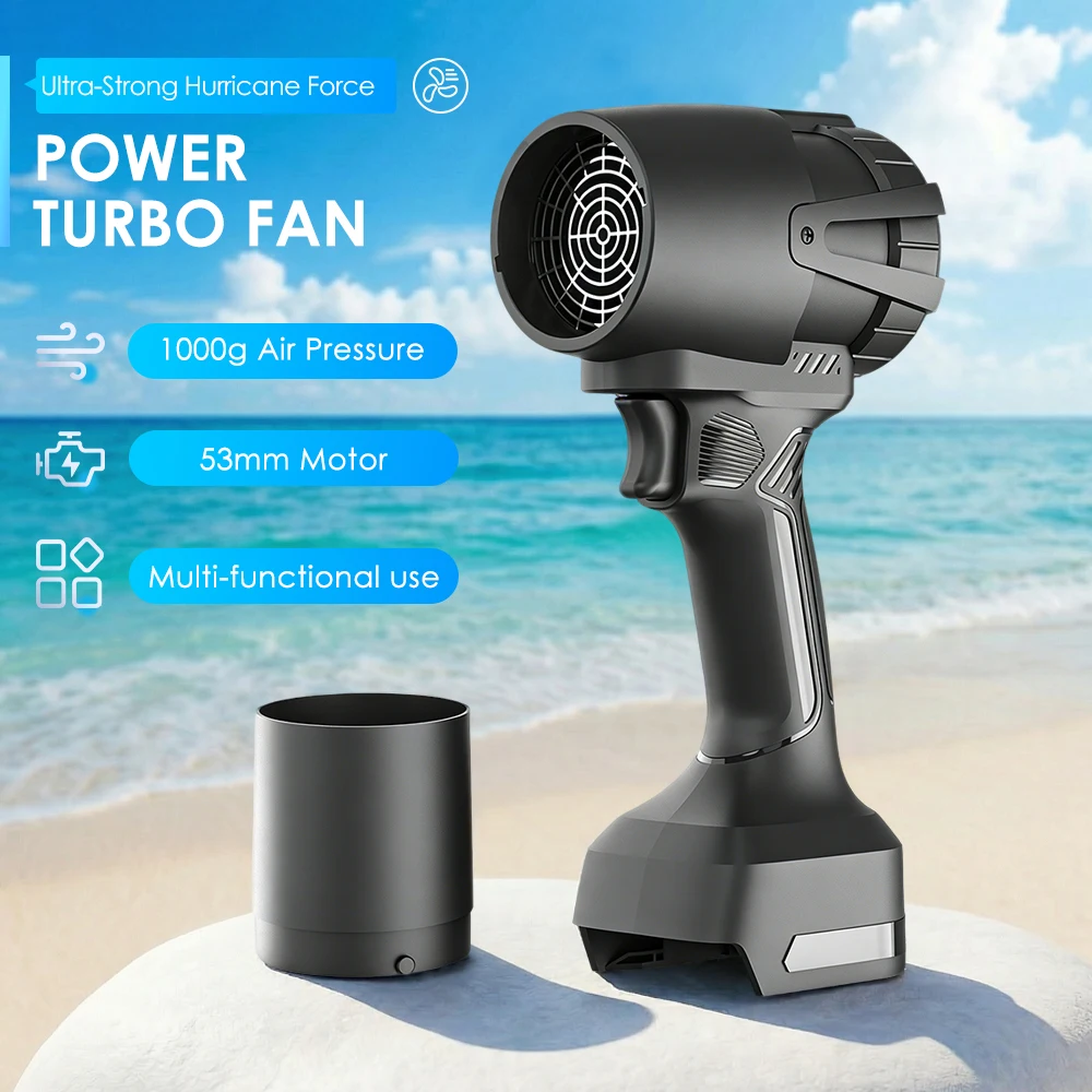 

Powerful Air Blower Turbo Violent Jet Fan Car Air Duster 53mm Duct Fan Thrust 1000G Highpower Rechargeable Blower For Makita