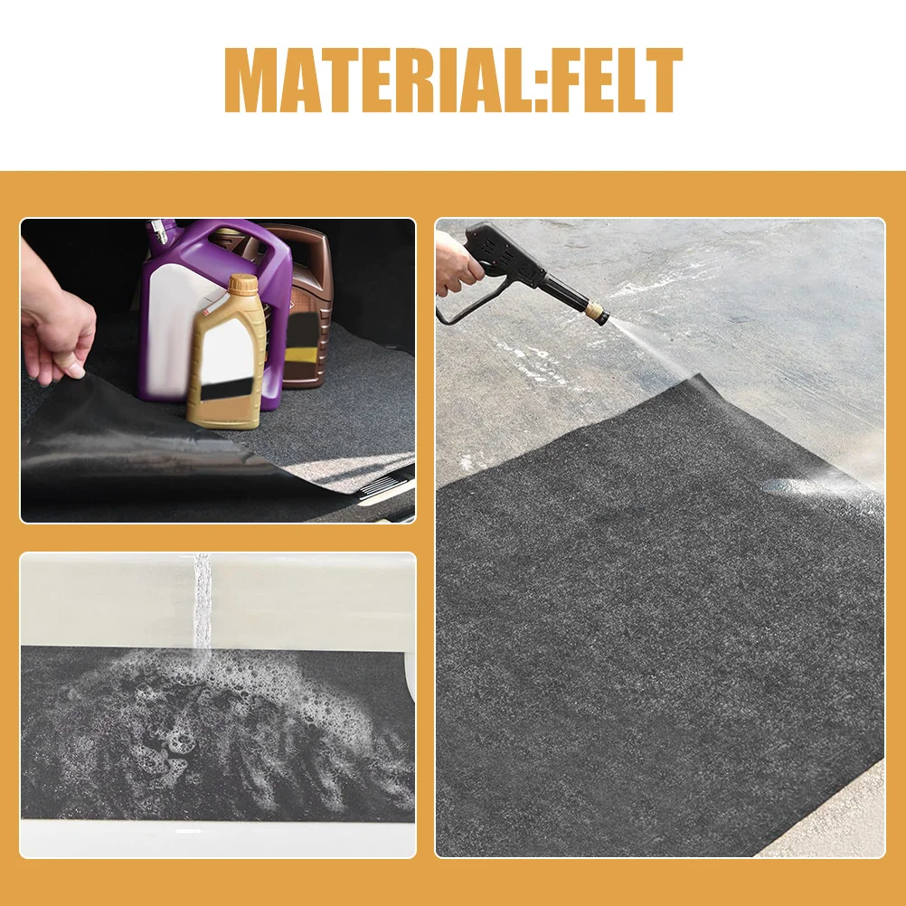 

Spill Mat Felt Floor Mat Reusable Non-Slip Oil Absorbent Pad for Car Repair Garage Rug Large Floor Mats
