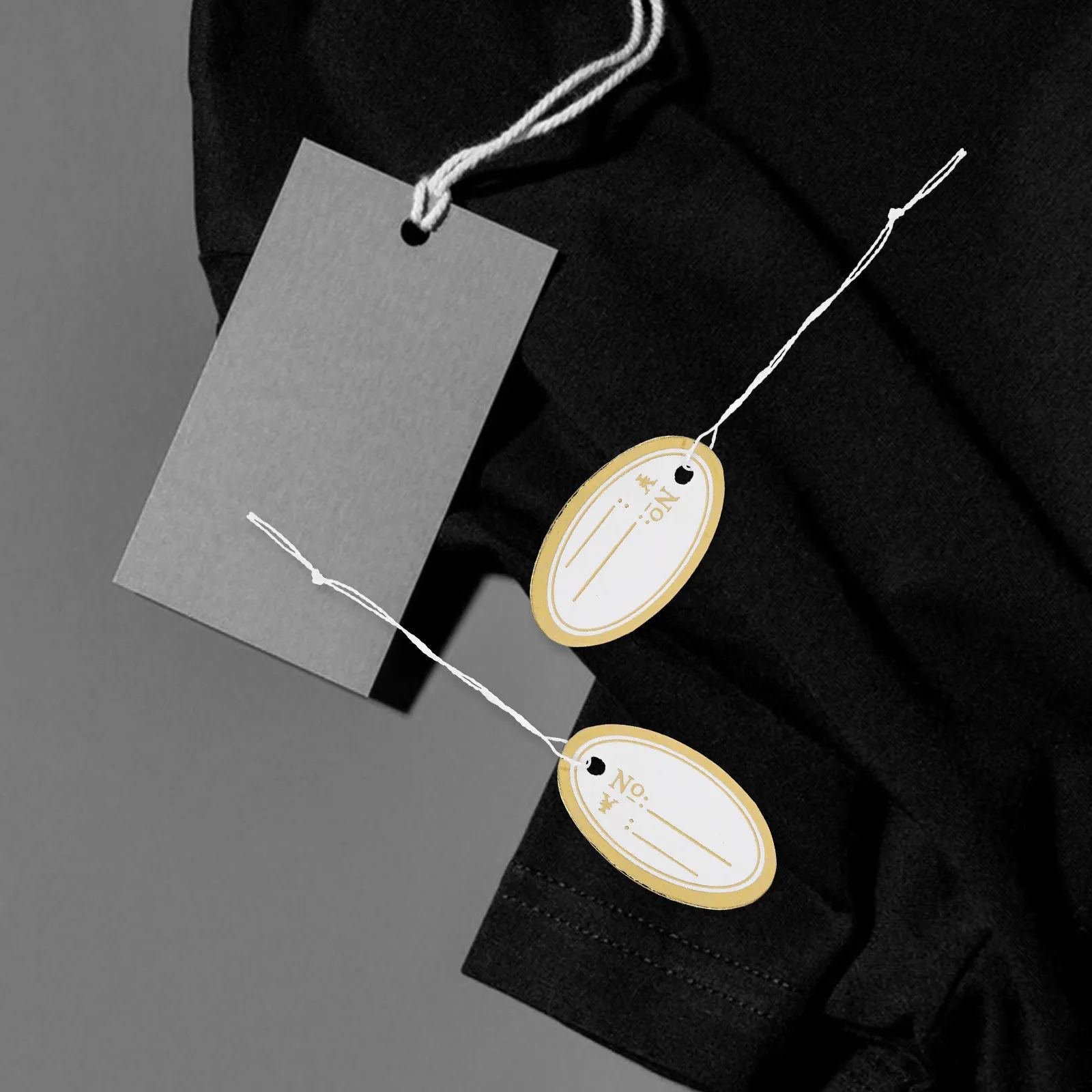 500Pcs Kraft Tags with String Writable Paper Price Label Tags for Jewelry Clothing Display Hanging Tag Marking Labels Inventory - view 5