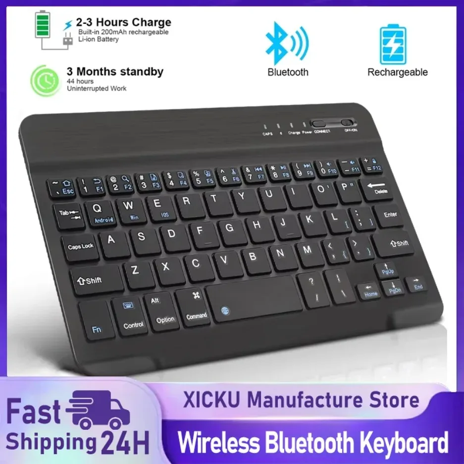 

Bluetooth Keyboard for iPad 10th Generation iPad Pro 13 12 11 10 9 8 7 Inch iPad Air 13 11th iPad Mini Samsung Xiaomi Tablets