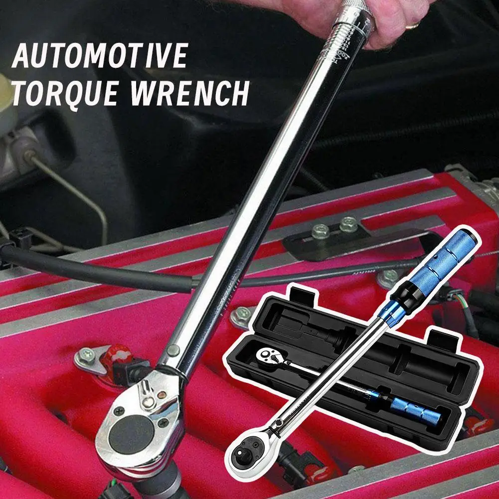 Adjustable Torque Wrench 1/4 3/8 Inch Auto Repair Mechanical Professional Torque Tools Rust-Resistant, Tool Adjustment Prec Q6C9