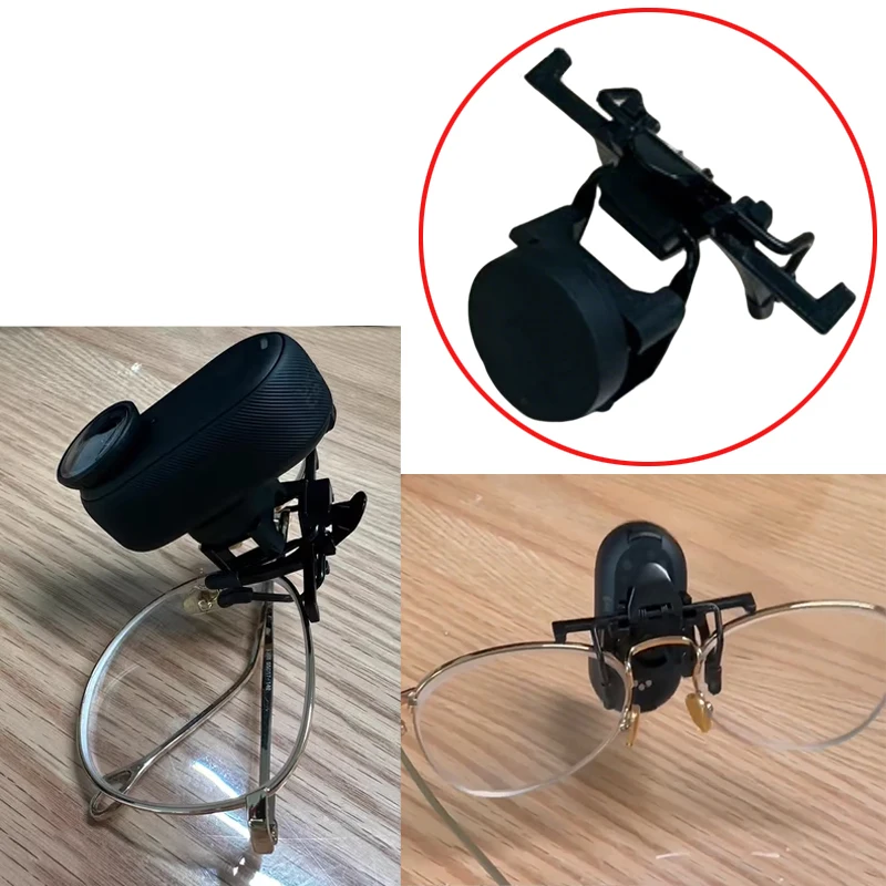 

1PC Glasses-Mounted Camera Bracket Magnetic Mount Hands-Free First Person Shooting Accessory for Insta360 GO3/GO3S DJI OSMO NANO