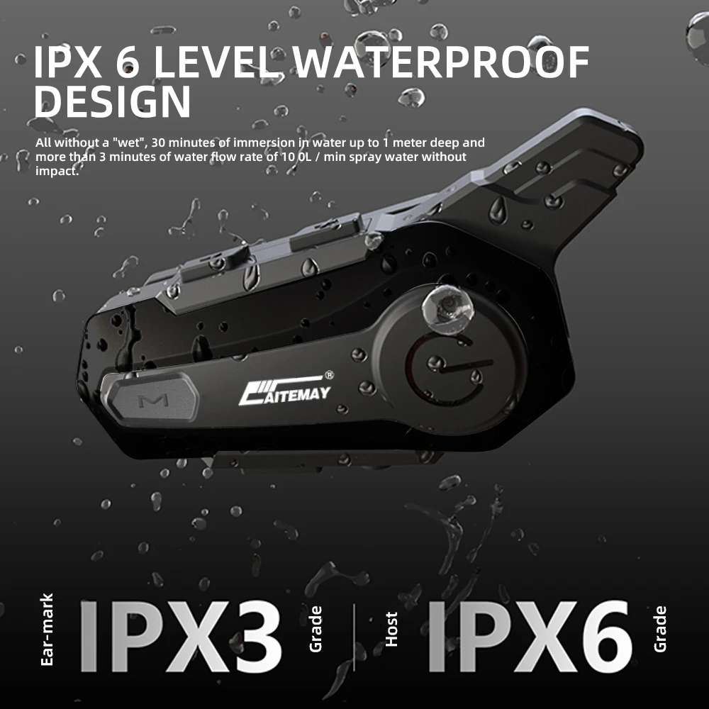 

X1 Plus Motorcycle Helmet Intercom Headset BT5.3 800M Interphone Waterproof Noise Reduction Handsfree Talking intercomunicador