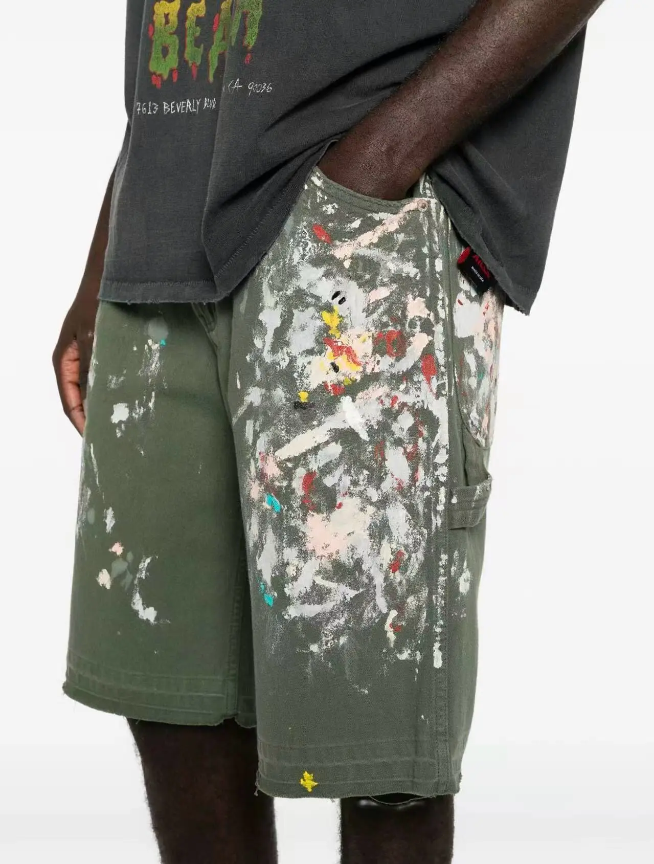 

Gallery Dept Hand Painted Splash Ink Casual Shorts