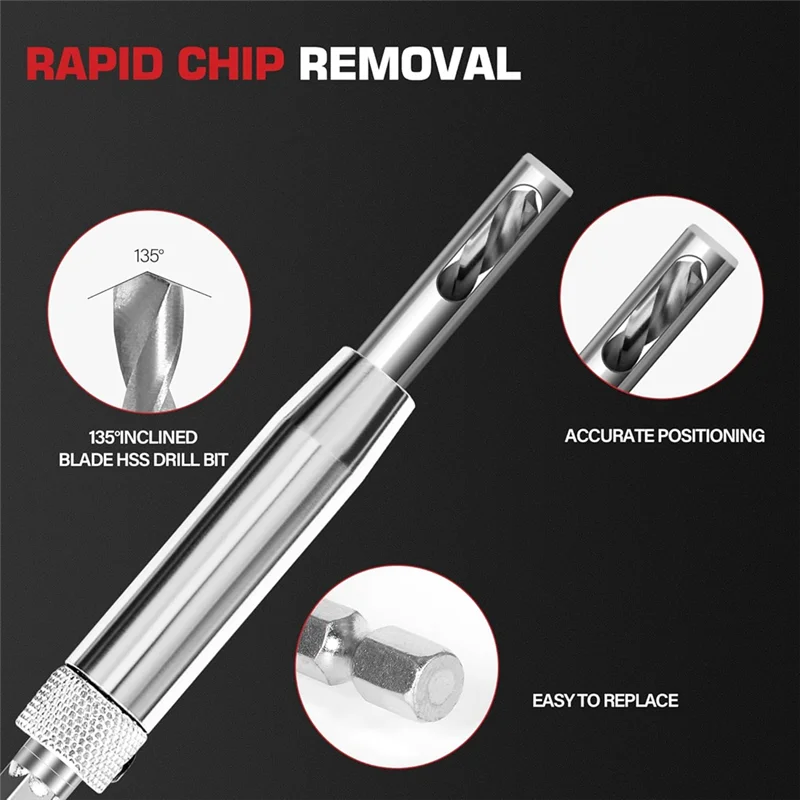 Y50A-16Pcs Self Centering Drill Bit Set, 1/4 Inch Hex Shank Self Centering Hinge Core Drill Bit For Window Door Hinge