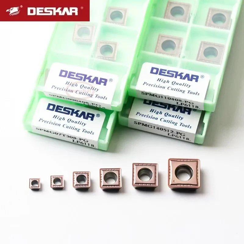 DESKAR SPMG050204 SPMG060204 SPMG07T308 SPMG090408 SPMG110408 SPMG140512-PG  LF6118 U Drill Carbide Insert SPMG Inserts