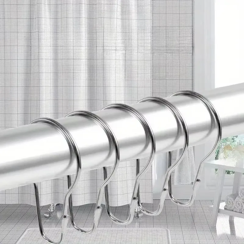 10Pcs 304 Stainless steel beadless shower curtain hook curtain limpet bathroom accessories hook hoist hook hook